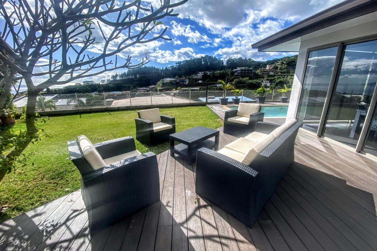 Villa Tiki Wonderfull Sea View Punaauia  Exterior foto