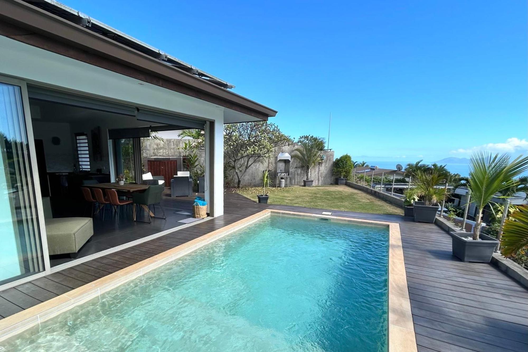 Villa Tiki Wonderfull Sea View Punaauia  Exterior foto